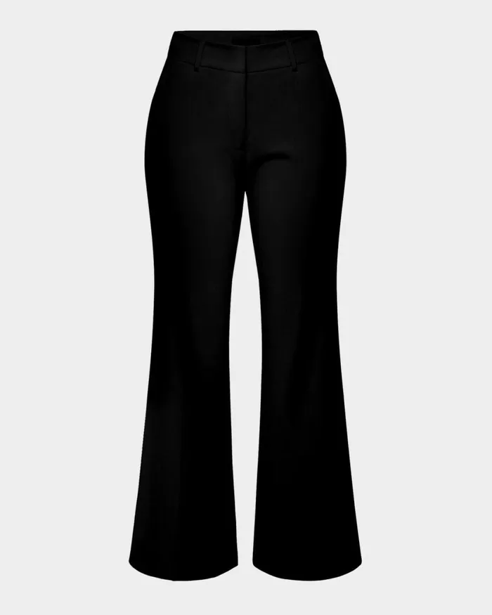 Forcast Chloe Bootleg Pants Greyblack Women HighWaisted Pants