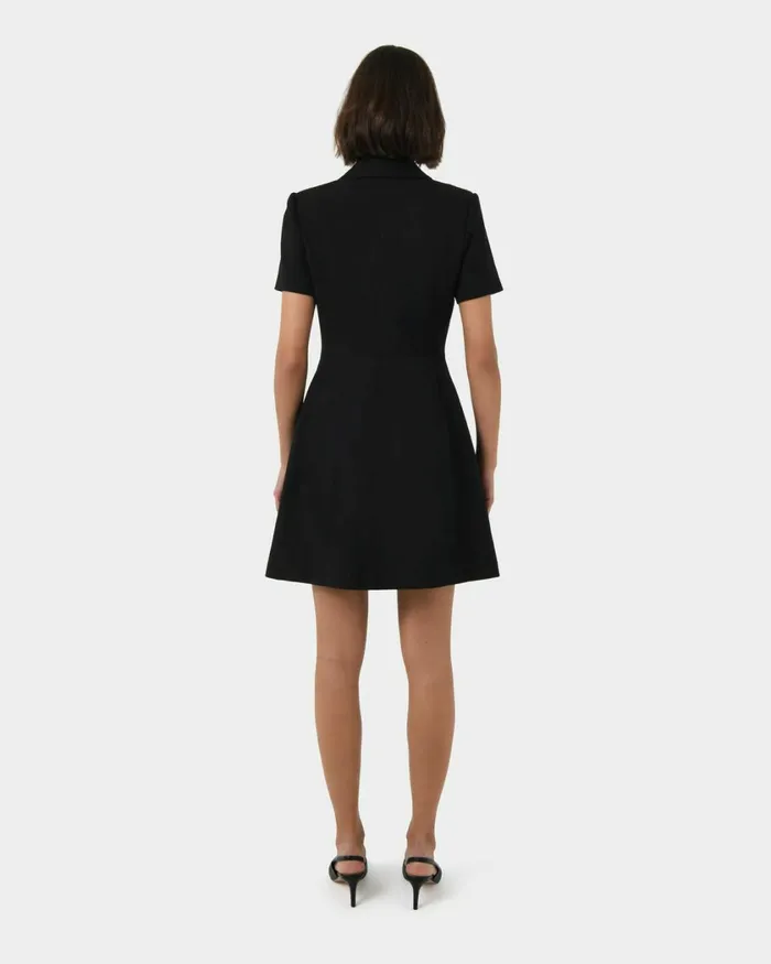 Forcast Chloe Suit Dress Greyblack Women Mini Dresses