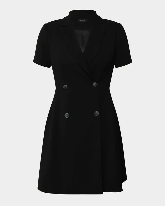 Forcast Chloe Suit Dress Greyblack Women Mini Dresses