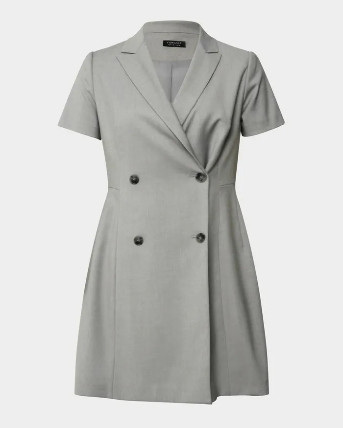 Forcast Chloe Suit Dress Greyblack Women Mini Dresses