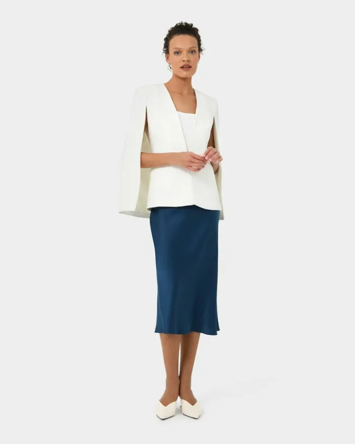 Forcast Christina 2 Cape Jacket Pale Nudeivory Women Jackets and Blazers