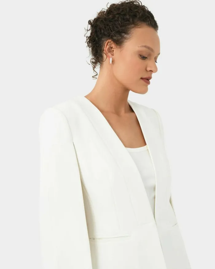Forcast Christina 2 Cape Jacket Pale Nudeivory Women Jackets and Blazers