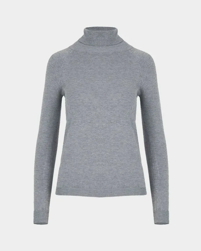 Forcast Clarisse Turtleneck Sweater Coffeeredivorypastel Khakinavygreycharcoalblack Women Long Sleeve Tops