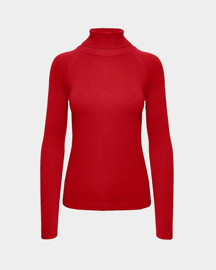 Forcast Clarisse Turtleneck Sweater Coffeeredivorypastel Khakinavygreycharcoalblack Women TShirts and Tops