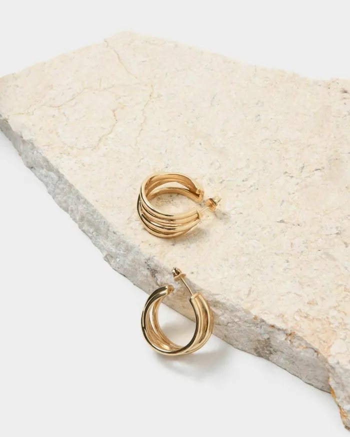 Forcast Dailyn Earrings Gold Women Earrings
