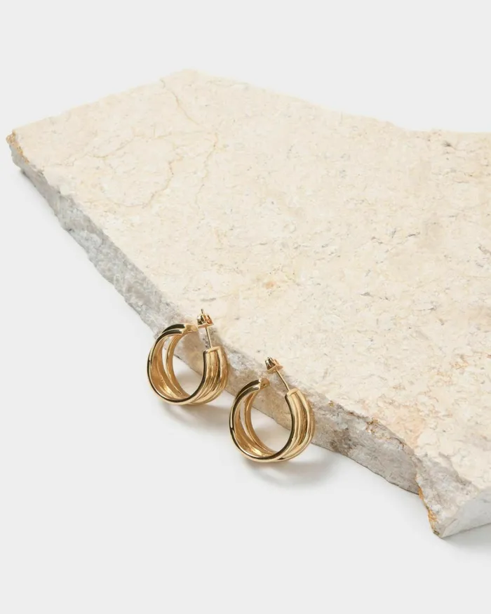 Forcast Dailyn Earrings Gold Women Earrings
