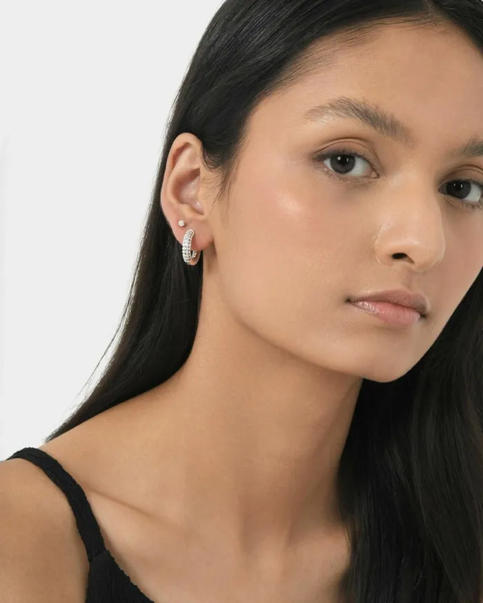 Forcast Daliah 16k Gold Plated Earring Goldsilver Women Earrings