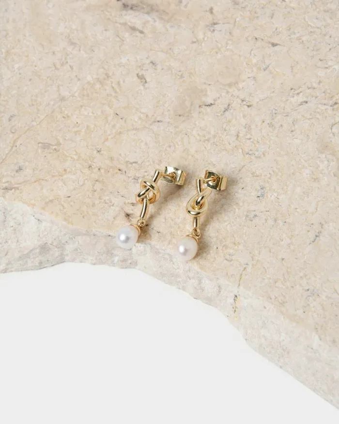 Forcast Danelly Gold Plated Earrings Gold Women Earrings