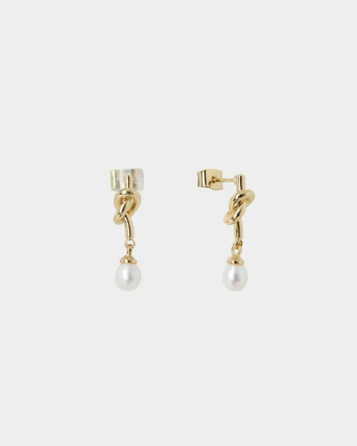 Forcast Danelly Gold Plated Earrings Gold Women Earrings