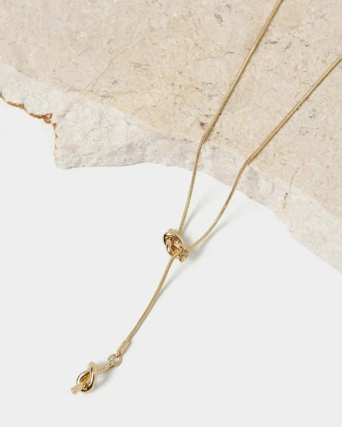 Forcast Danelly Gold Plated Necklace Gold Women Necklaces