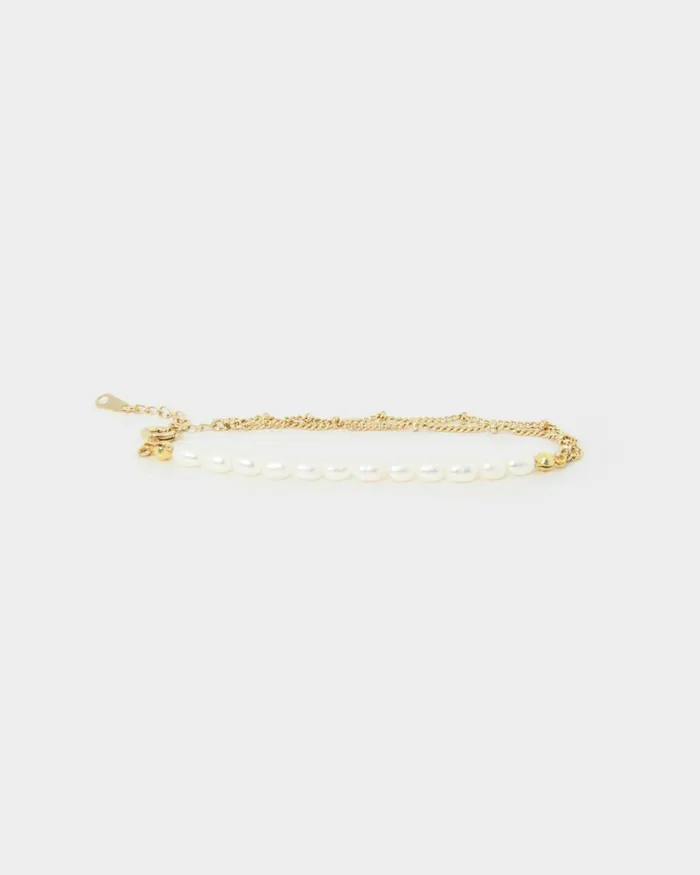 Forcast Delaney Pearl Bracelet Gold Women Bracelets
