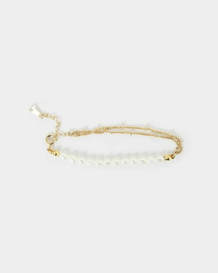 Forcast Delaney Pearl Bracelet Gold Women Bracelets