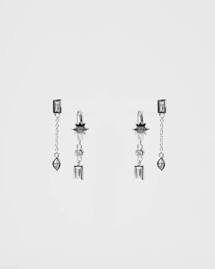 Forcast Diya Sterling Silver Earring Silver Women Earrings