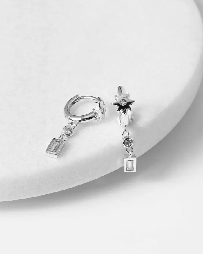 Forcast Diya Sterling Silver Earring Silver Women Earrings
