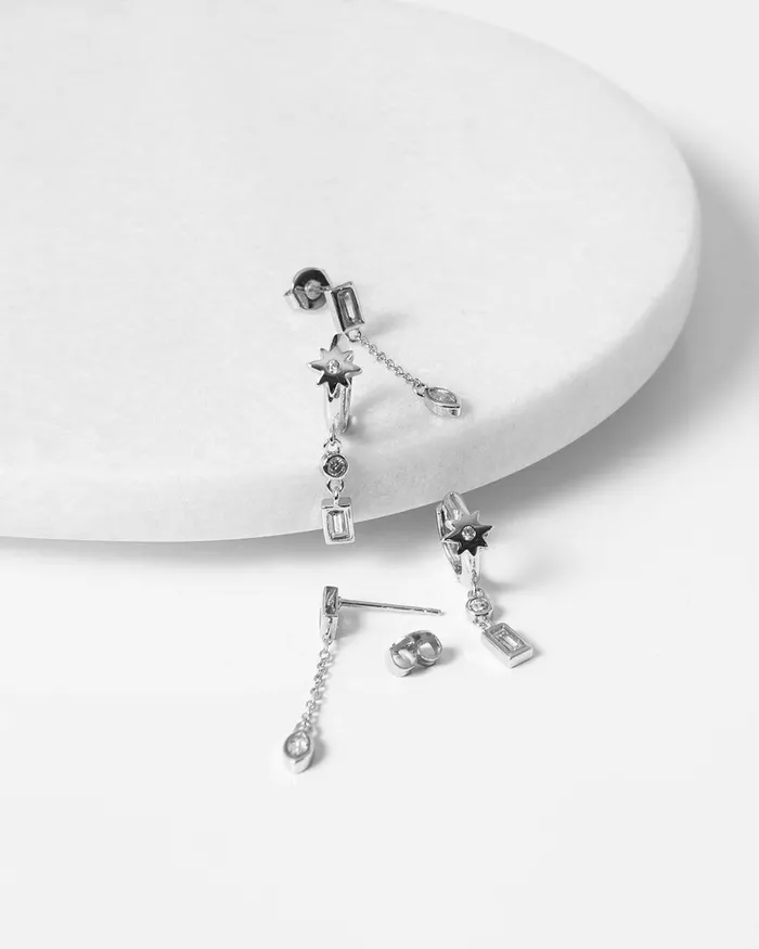 Forcast Diya Sterling Silver Earring Silver Women Earrings