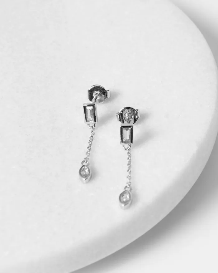 Forcast Diya Sterling Silver Earring Silver Women Earrings
