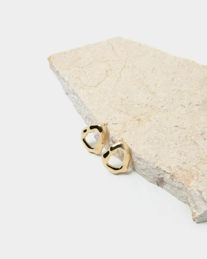 Forcast Elif 16k Gold Plated Earrings Gold Women Earrings