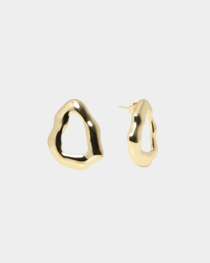Forcast Elif 16k Gold Plated Earrings Gold Women Earrings