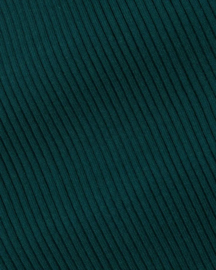 Forcast Elliot Collared Knit Dress Tealblack Women Knit Dresses