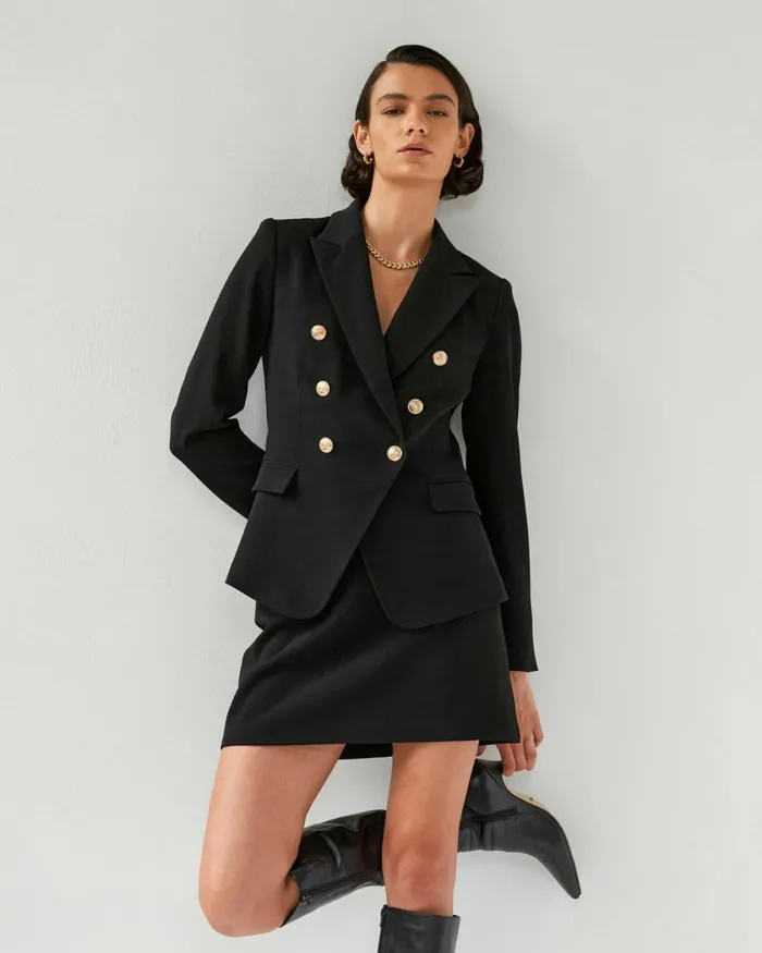 Forcast Elodie Mini Skirt Black Women Mini Skirts