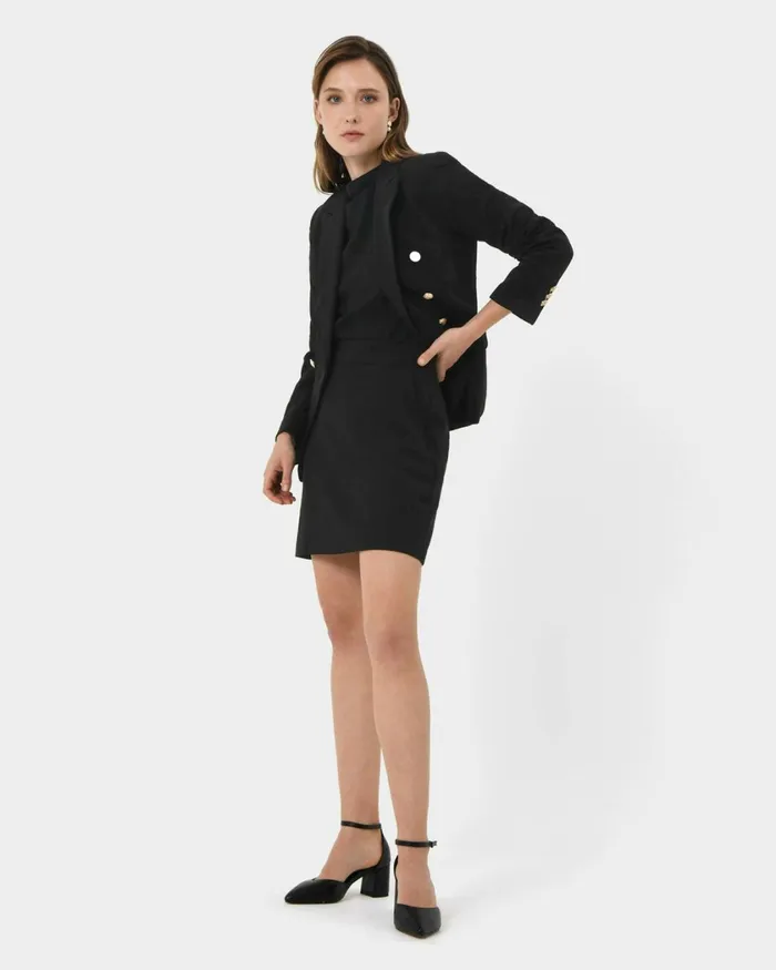 Forcast Elodie Mini Skirt Black Women Mini Skirts