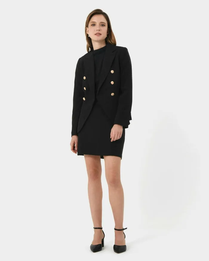 Forcast Elodie Mini Skirt Black Women Mini Skirts