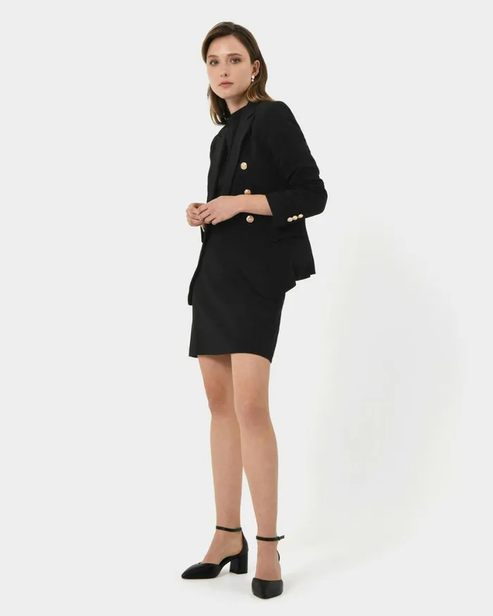 Forcast Elodie Mini Skirt Black Women Mini Skirts
