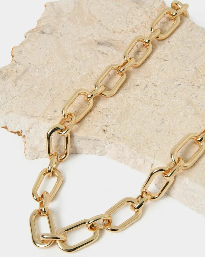 Forcast Elvira Gold Plated Necklace Goldsilver Women Necklaces