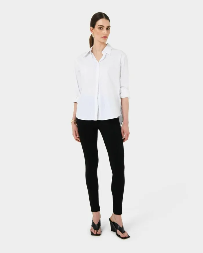Forcast Emily HighWaisted Skinny Pants Navyblack Women HighWaisted Pants