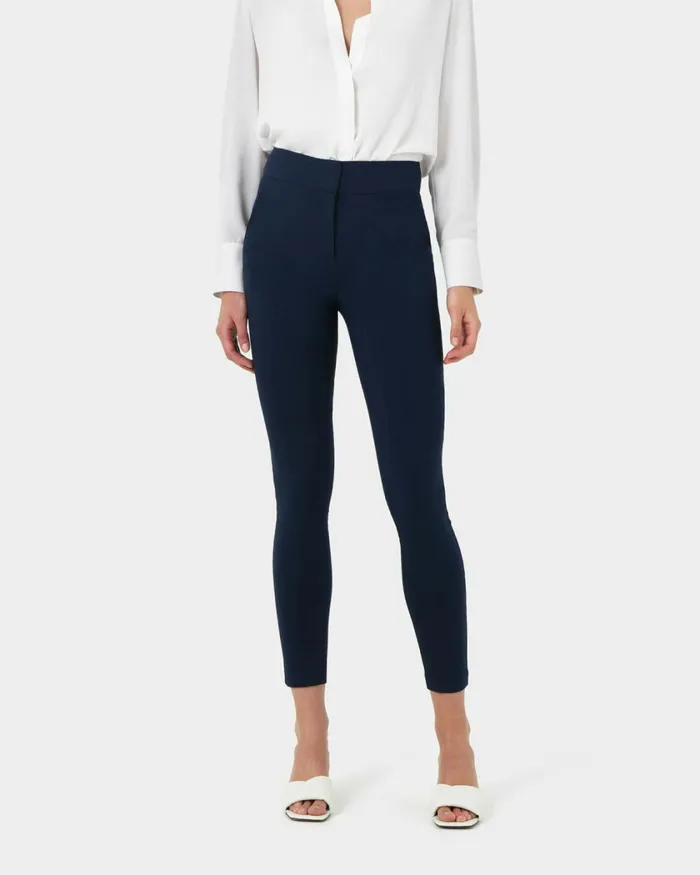 Forcast Emily HighWaisted Skinny Pants Navyblack Women HighWaisted Pants