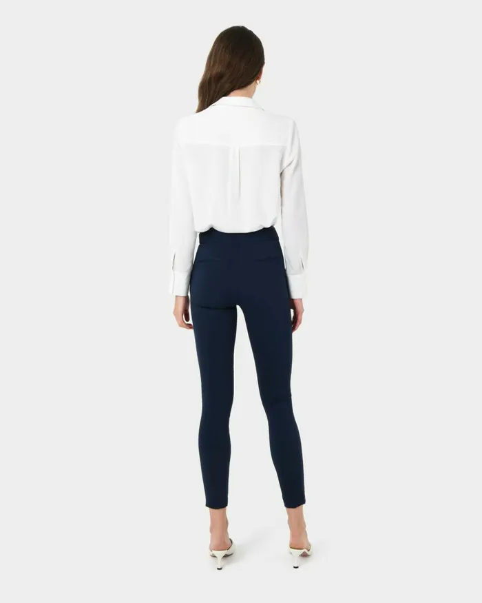Forcast Emily HighWaisted Skinny Pants Navyblack Women HighWaisted Pants