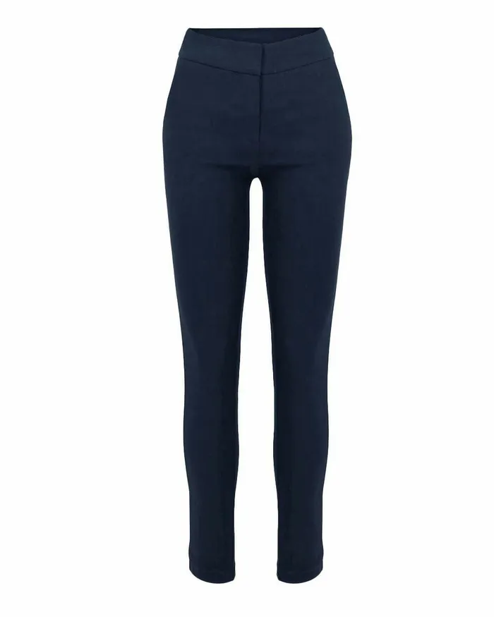 Forcast Emily HighWaisted Skinny Pants Navyblack Women HighWaisted Pants