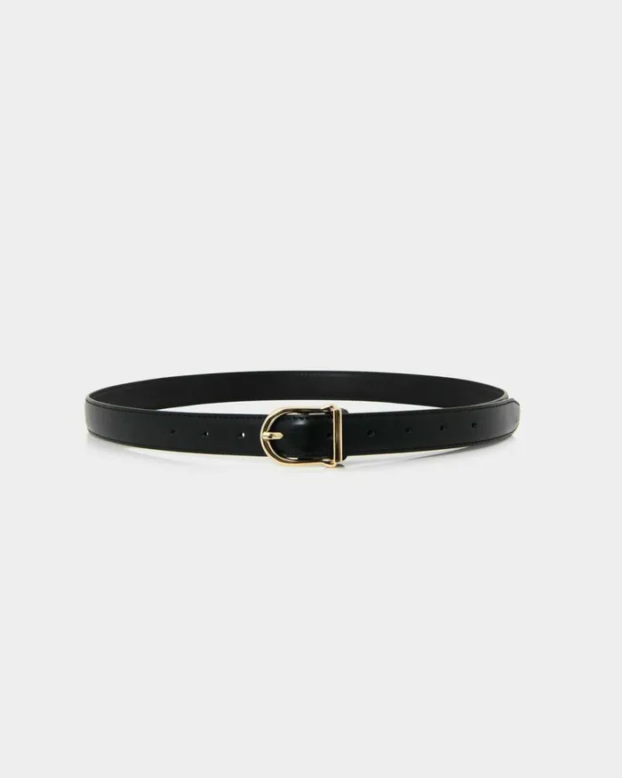Forcast Emmarose Leather Belt Black Women Belts