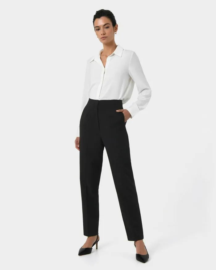 Forcast Everest Tapered Pants Black Women HighWaisted Pants