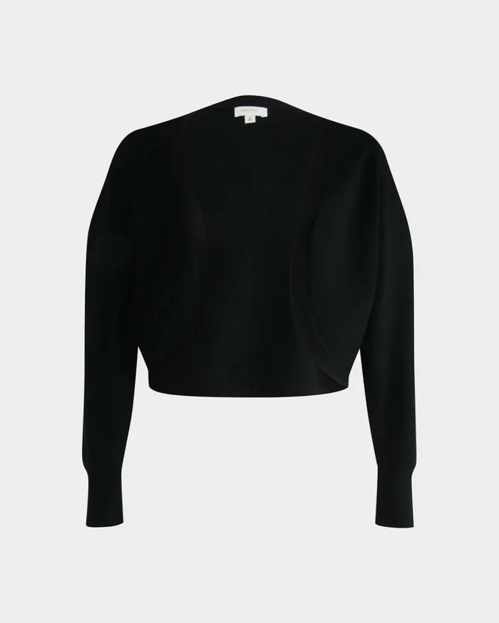 Forcast Everleigh Cropped Cardigan Ivoryblack Women TShirts and Tops