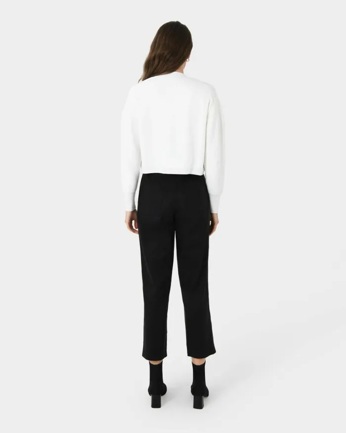 Forcast Everleigh Cropped Cardigan Ivoryblack Women TShirts and Tops