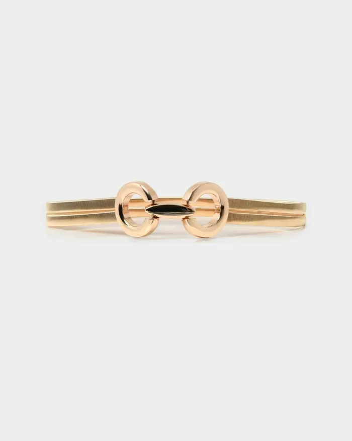 Forcast Evolet Stretch Metal Belt Gold Women Belts