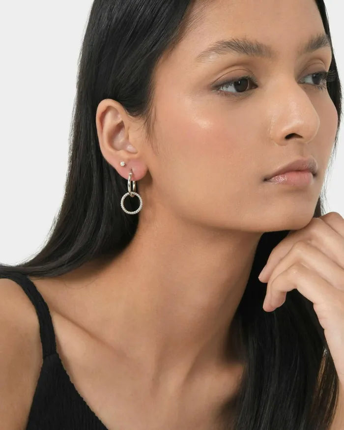 Forcast Felicity 2 Way Earrings Goldsilver Women Earrings