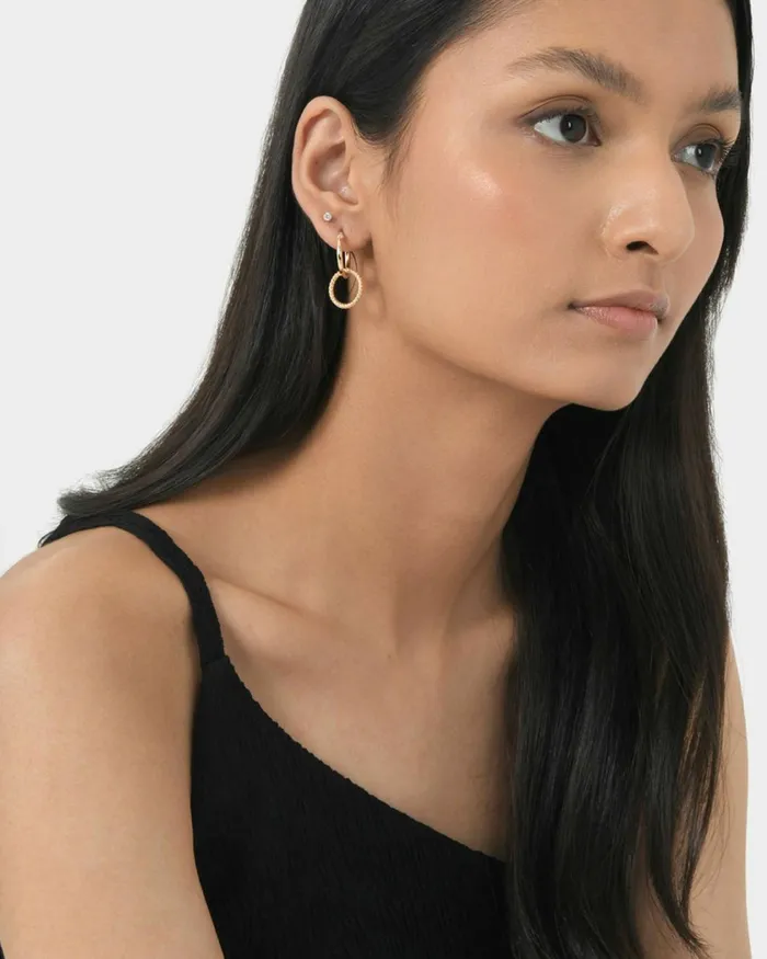 Forcast Felicity 2 Way Earrings Goldsilver Women Earrings