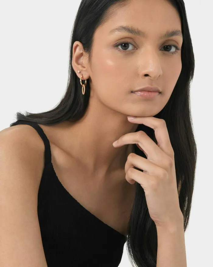 Forcast Felicity 2 Way Earrings Goldsilver Women Earrings