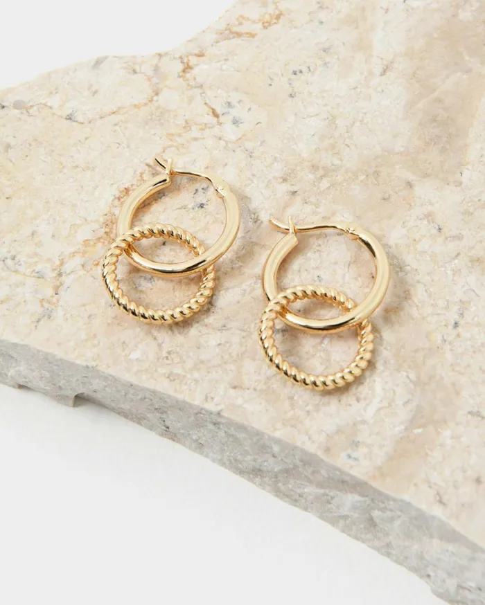 Forcast Felicity 2 Way Earrings Goldsilver Women Earrings