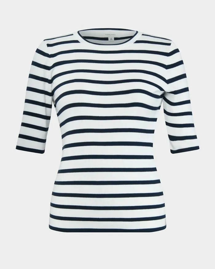 Forcast Gaia Stripe Knit Top Women TShirts and Tops