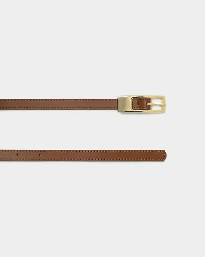 Forcast Galilea Leather Belt Tan Women Belts