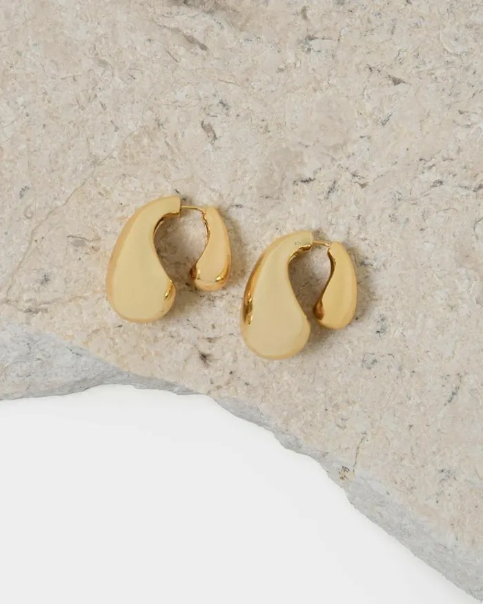Forcast Gia Gold Bubble Earrings Gold Women Earrings