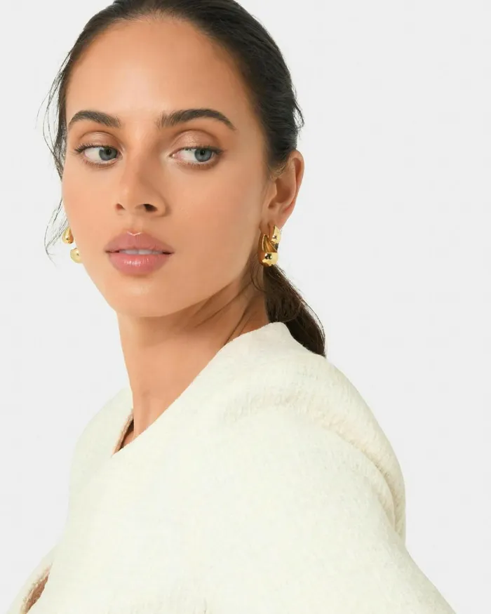 Forcast Gia Gold Bubble Earrings Gold Women Earrings