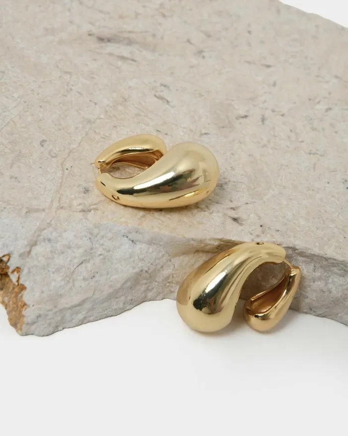 Forcast Gia Gold Bubble Earrings Gold Women Earrings