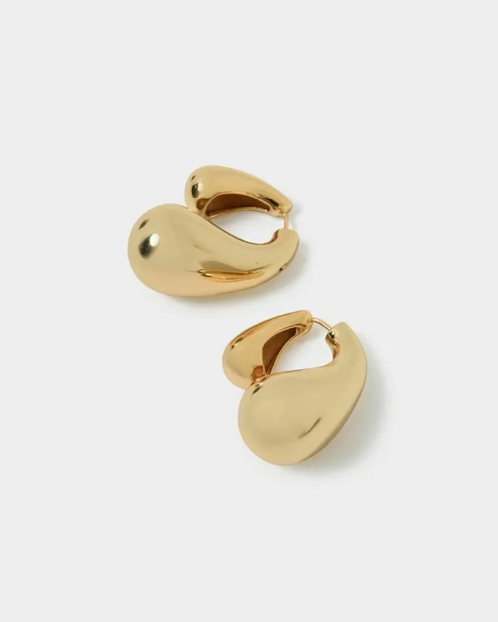 Forcast Gia Gold Bubble Earrings Gold Women Earrings