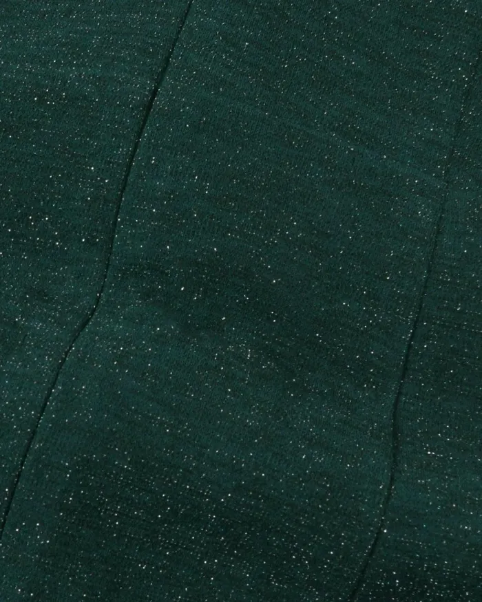 Forcast Giada Twist Knit Glitter Dress Greenblack Women Midi Dresses