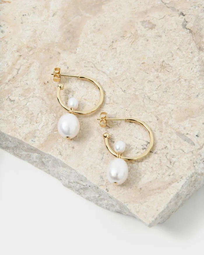 Forcast Gina 16k Gold Plated Earring Gold Women Earrings