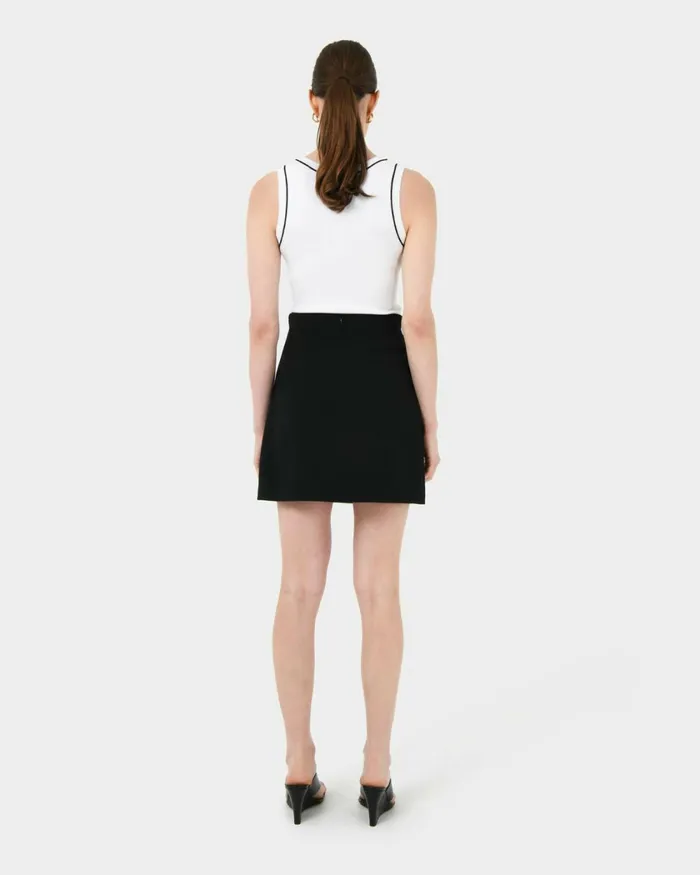 Forcast Gloria Contrast Knit Top Women TShirts and Tops